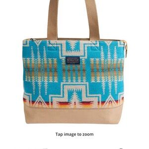 Pendleton Harding City Zip Tote in Turquoise NWT